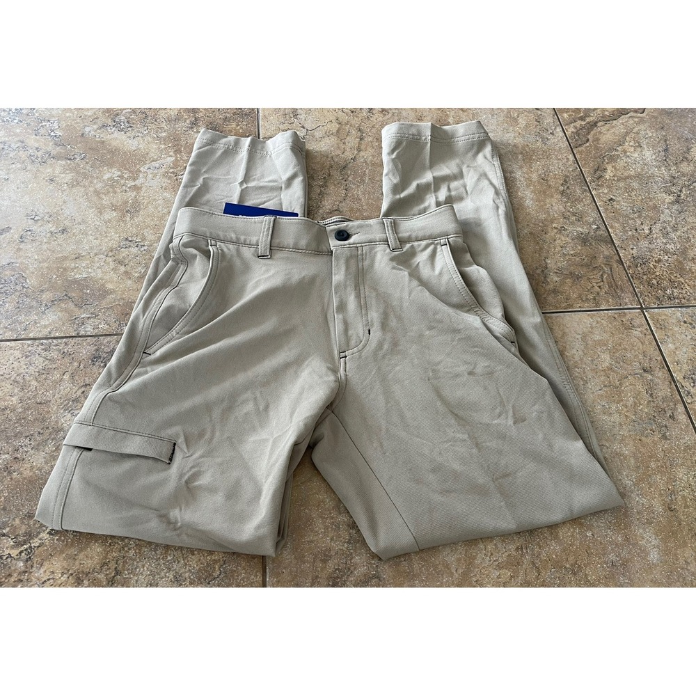 Haggar Men's Active Series Slim-fit Straight  Flat Front Urban Pant 28X30 - Picture 2 of 8